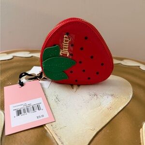 Juicy Couture Cool Red Sweet Juicy L-Berry Coin Pouch Wallet